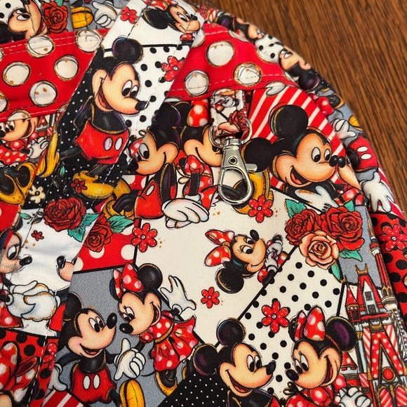 NWOT HANDMADE Mickey and Minnie Mouse Backpack - Red, Black and White ❤️🖤🤍 - Picture 5 of 15